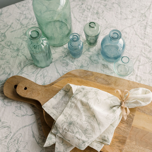 Cg Hunter Assorted Blue And Green Glass Bud Vases In Multi