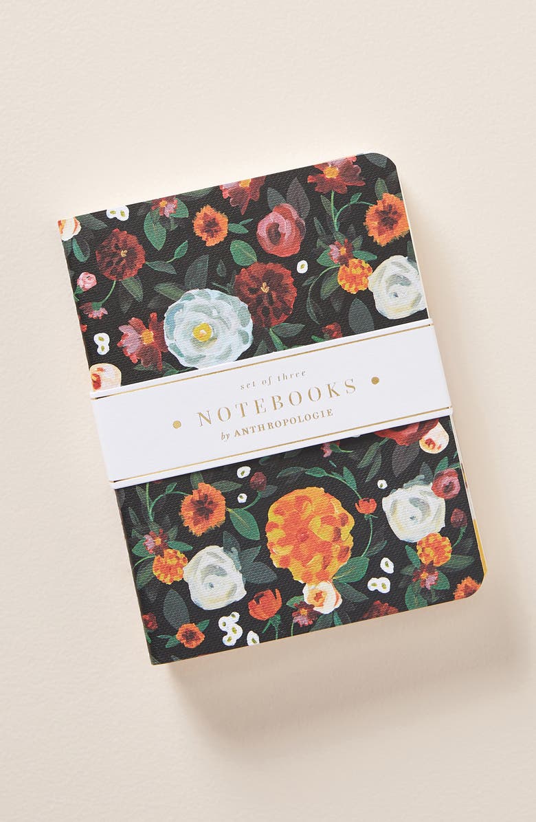 Anthropologie Home Anthropologie Lena Set of 3 Journals, Alternate, color, 