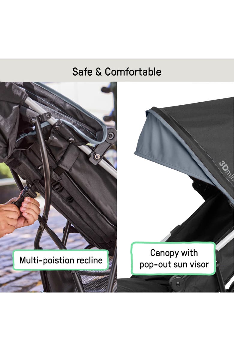 3D Mini Convenience Stroller, Alternate, color, SLATE