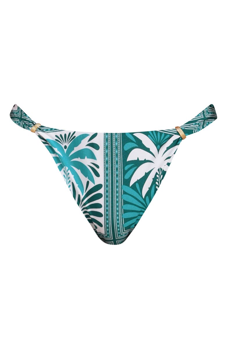 Sunshine 79 Patchwork Palms Bikini Bottoms, Alternate, color, Turquoise