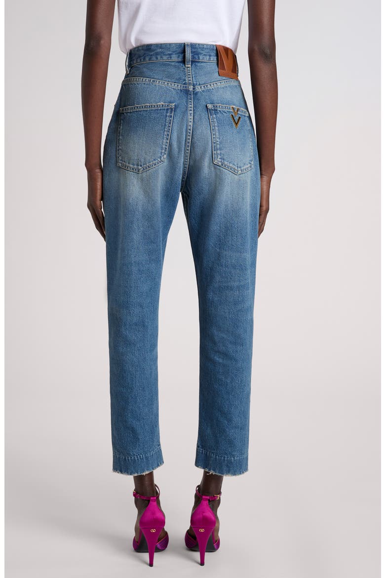 Vgold Crop Straight Leg Jeans, Alternate, color, DENIM