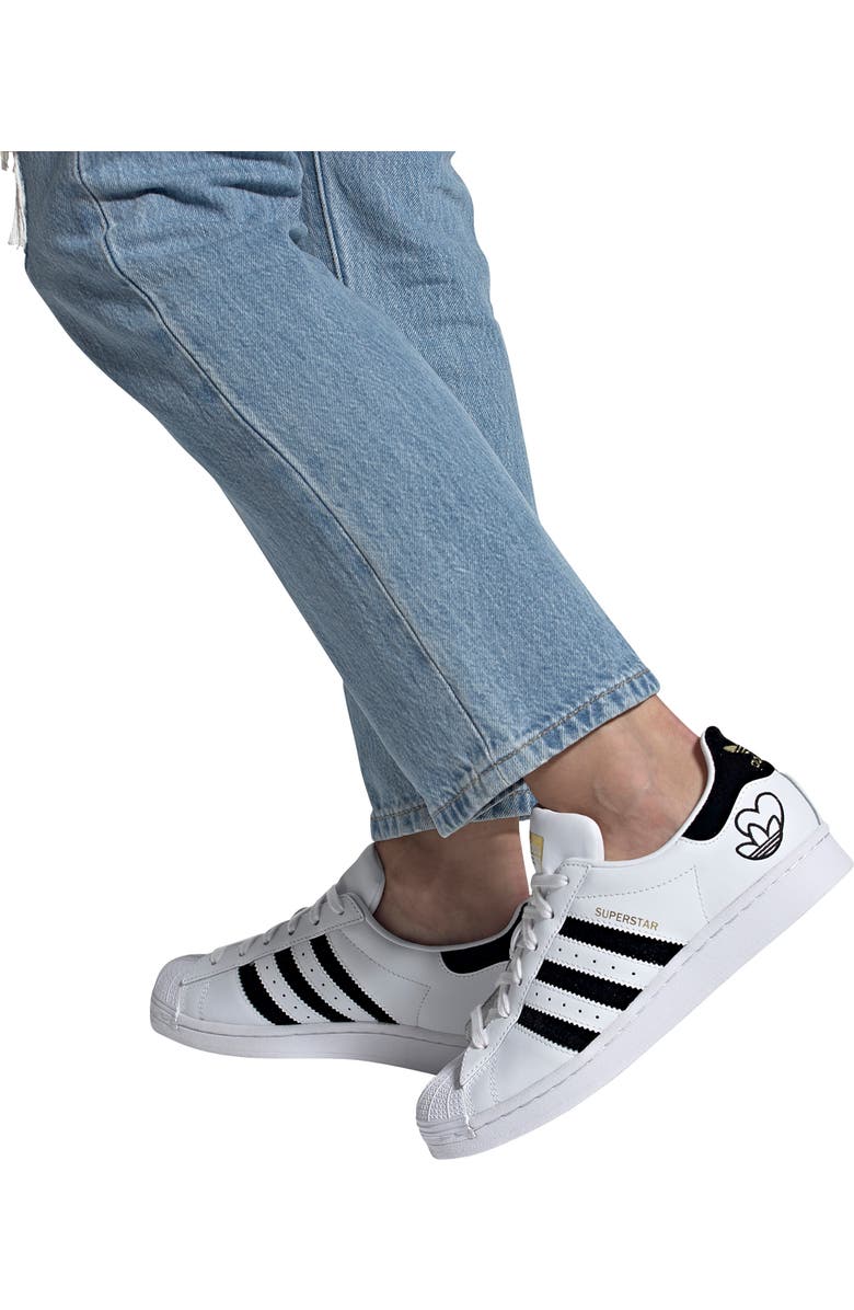 adidas Superstar Embroidered Valentines Sneaker, Alternate, color,