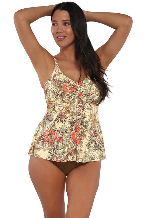 Sunsets Escape Tori Tankini Swimsuit Top In Island Spice