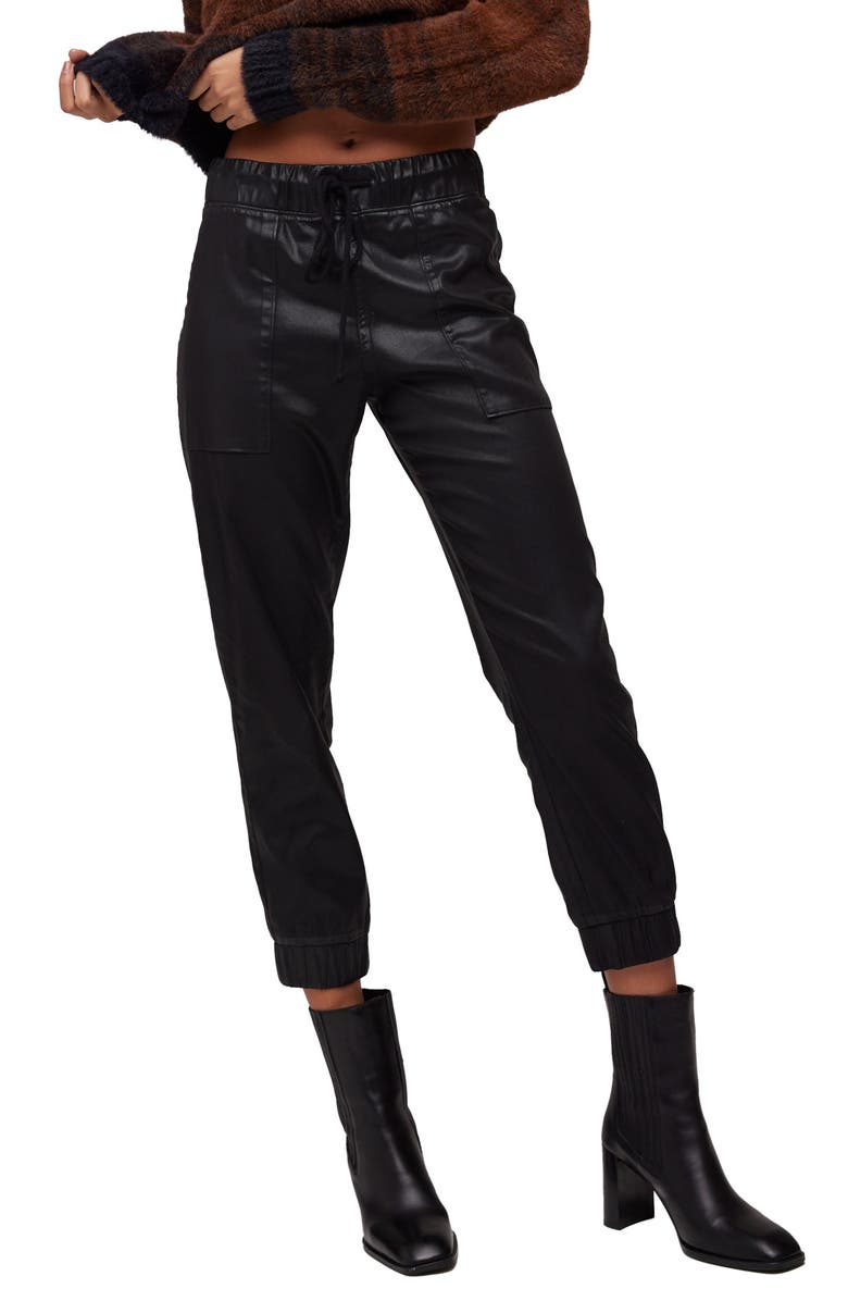 Bella Dahl Chelsea Faux Leather Joggers, Main, color,