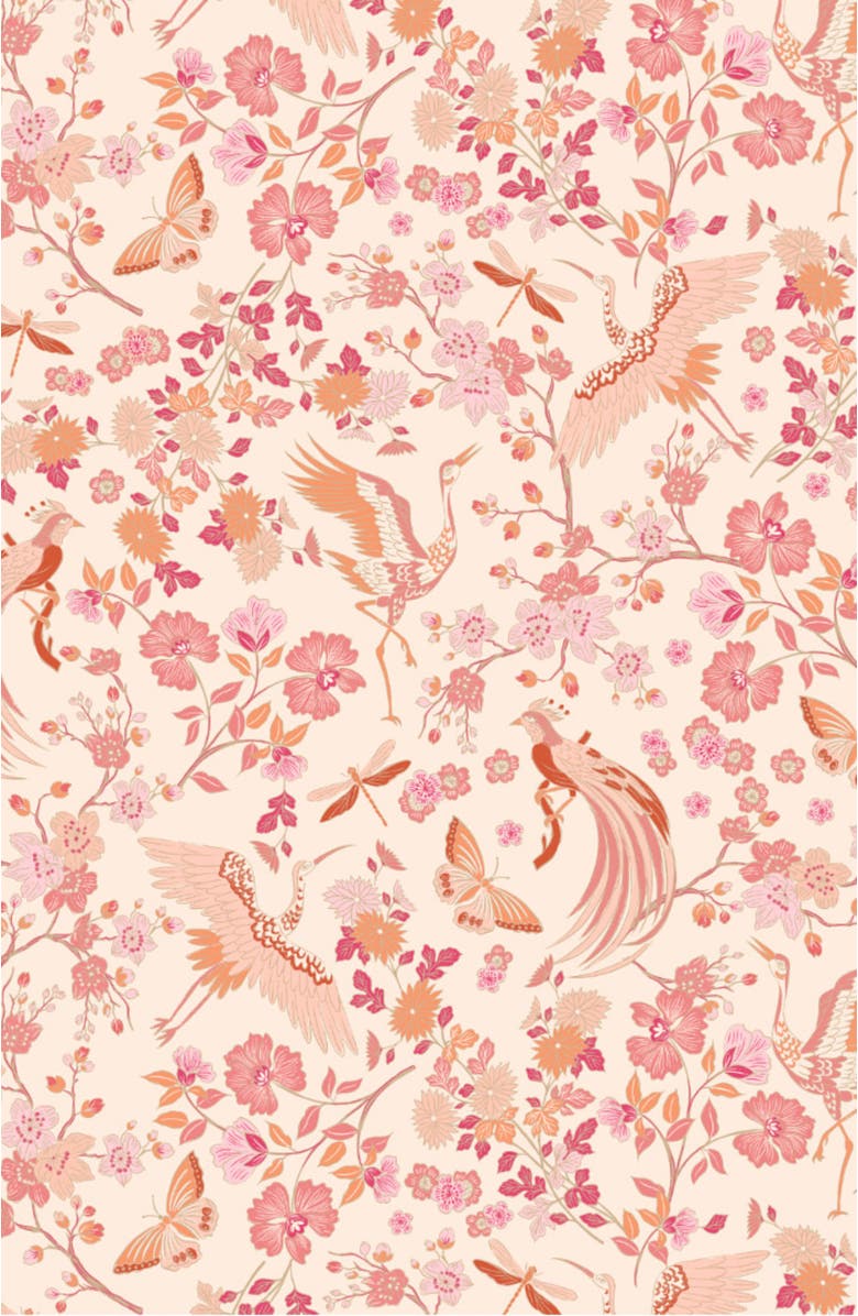 The Cat's Pajamas Voile Pajama Set Floral, Alternate, color, Sorbet Roses