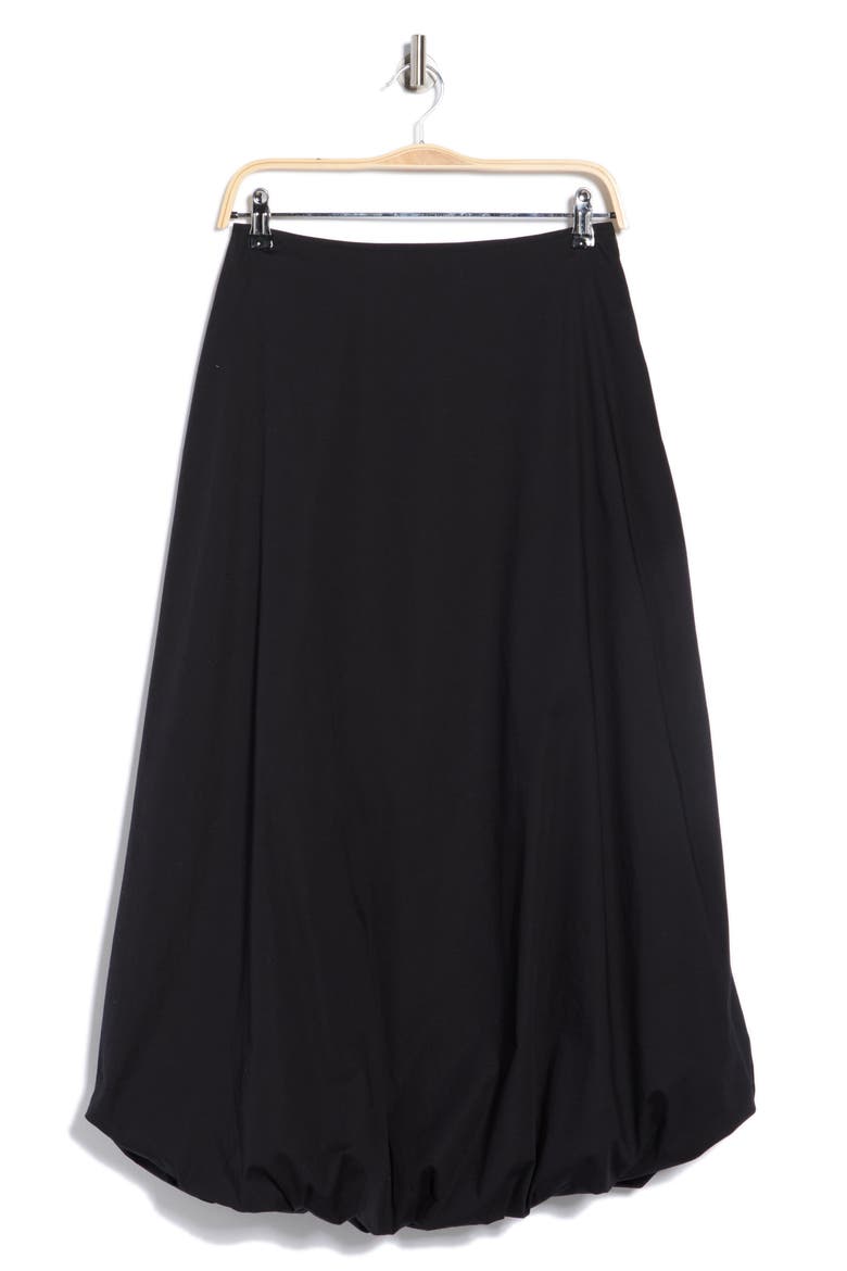 Bubble Midi Skirt, Alternate, color, BLACK