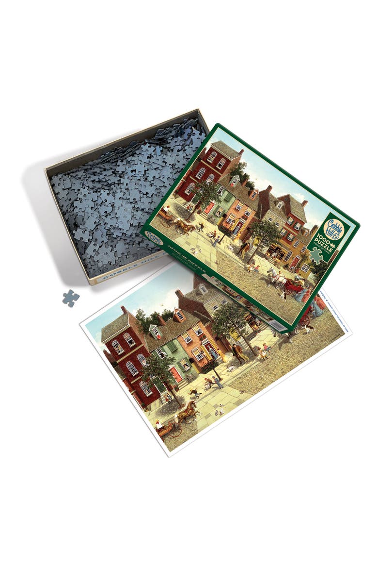 The Curve In The Square 1000 Piece Puzzle, Alternate, color, Multicolored