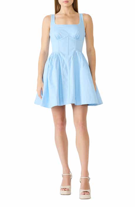 Vail Corset Bodice Stretch Cotton Minidress