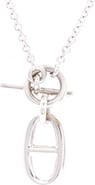 Pre-Owned Hermes Chaine d'Ancre Pendant Necklace Sterling Silver