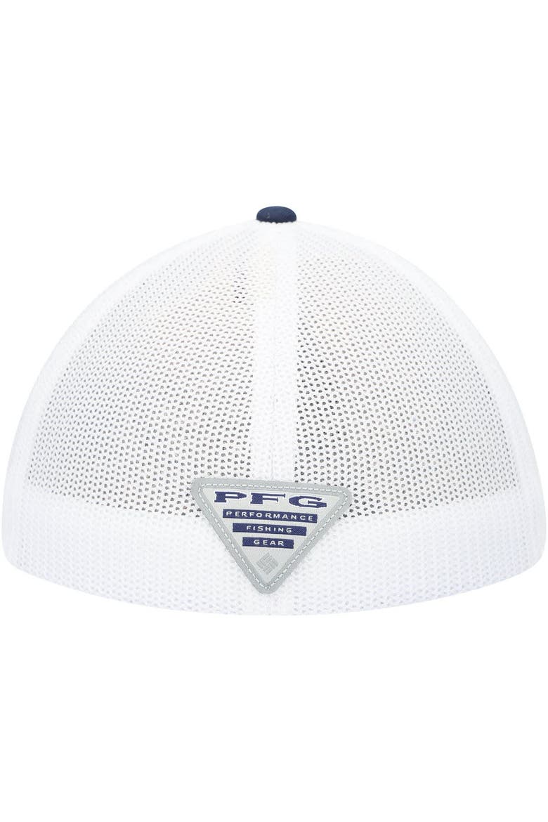 Men's Columbia  Navy/White Dallas Cowboys Mesh Fish Flag Flex Hat, Alternate, color, Navy