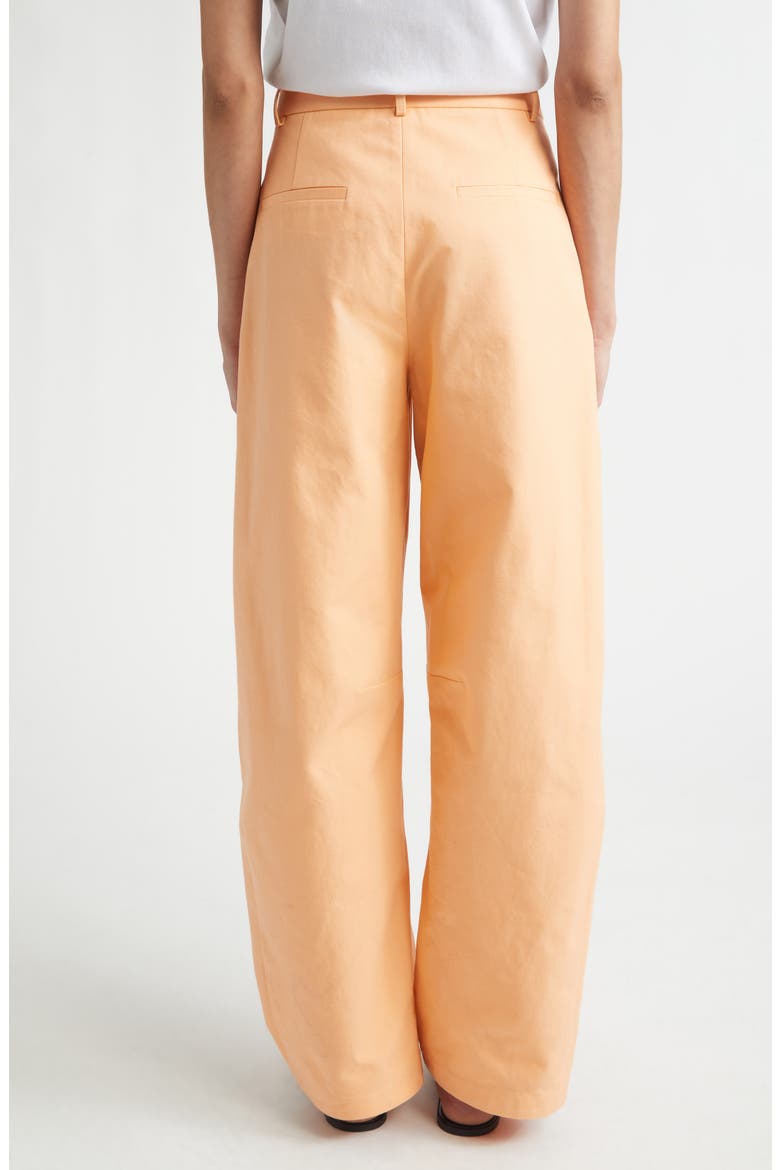 Barrow High Waist Cotton Barrel Leg Pants, Alternate, color, CORAL