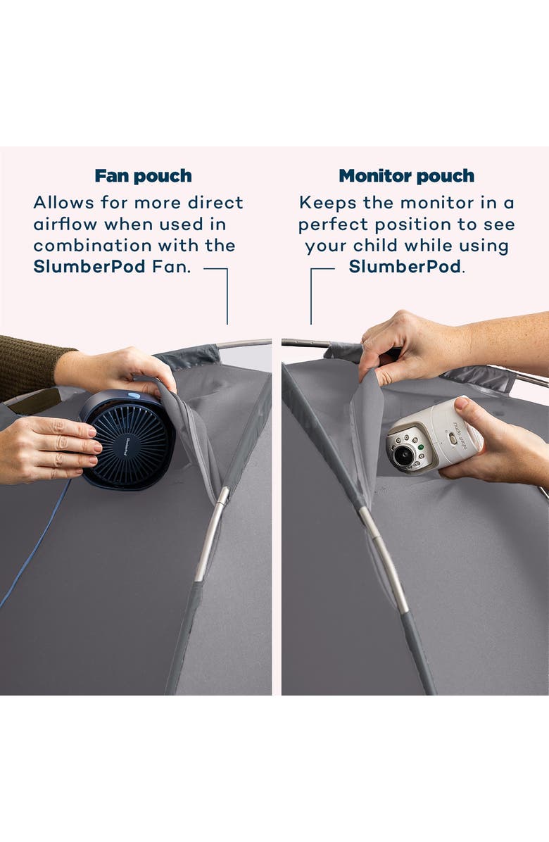SlumberPod Blackout Sleep Tent & Portable Fan Set, Alternate, color, Gray