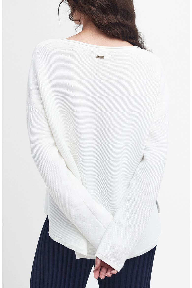 Marine Relaxed Fit Cotton Sweater, Alternate, color, CLOUD
