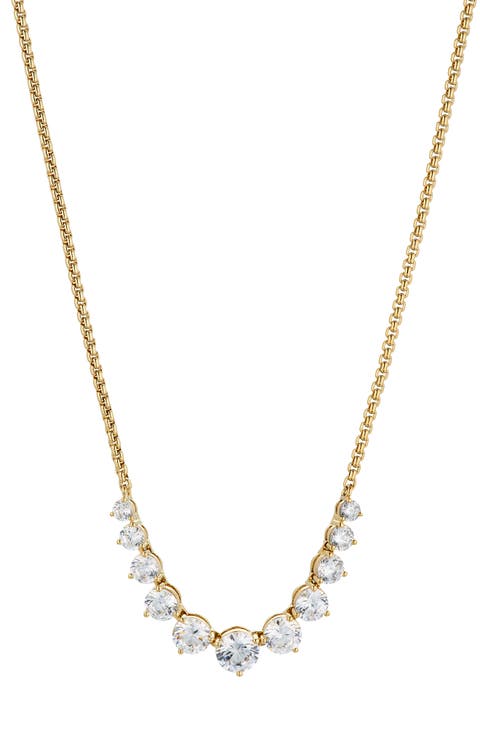 Perfect Graduated Cubic Zirconia Necklace