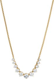 Nadri Perfect Graduated Cubic Zirconia Necklace