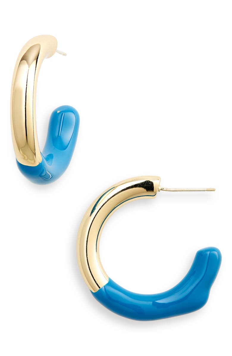 Petit Moments Color Drip Hoop Earrings, Main, color,
