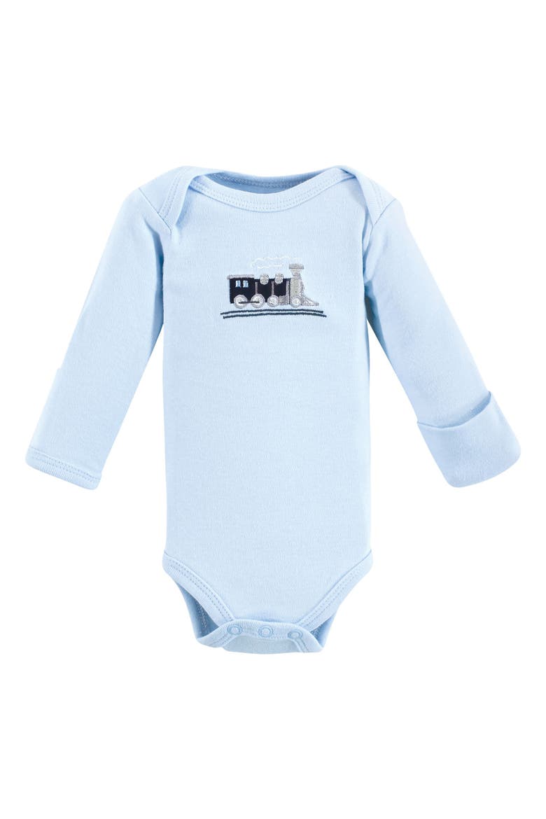 Preemie Long Sleeve Bodysuits 3pk Baseball, Alternate, color, Train