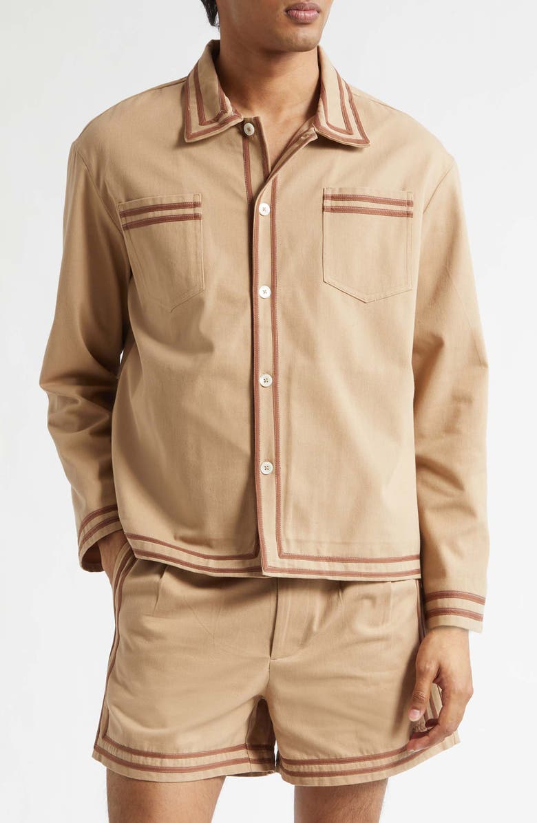 Bode Canteen Overshirt, Main, color, Khaki