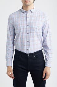 Johnston & Murphy XC Motion Performance Knit Button-Up Shirt