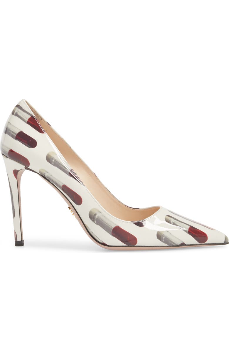 Prada Pointy Toe Lipstick Pump, Alternate, color,