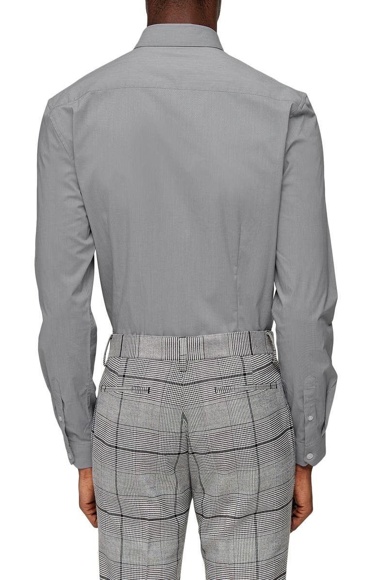 Topman Stretch Fit Button-Up Shirt, Alternate, color, 