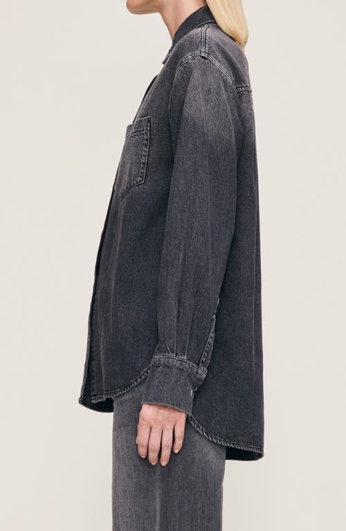 Dl1961 Faye Denim Shirt In Burgundy