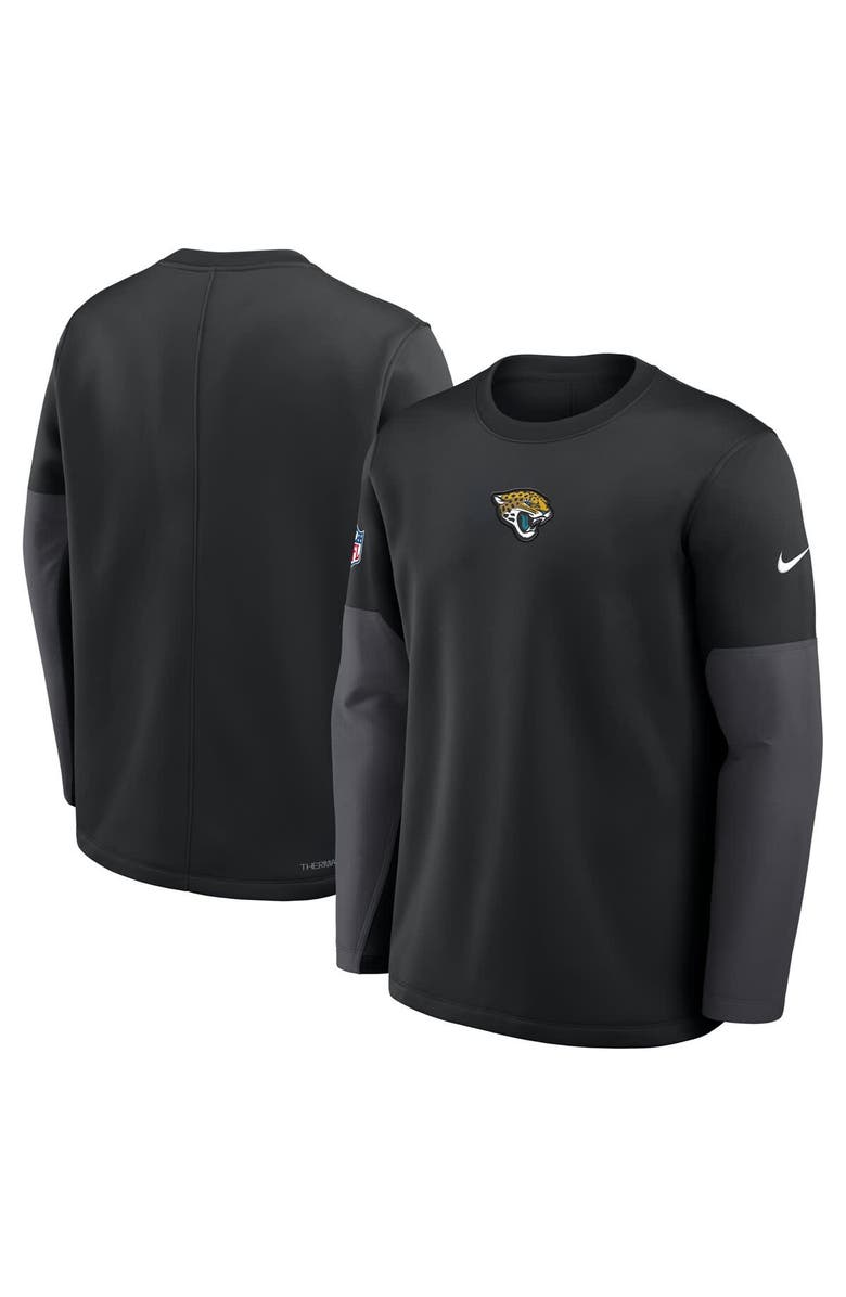 Nike Men's Nike Black Jacksonville Jaguars Sideline Scripted to Win Performance Long Sleeve T-Shirt, Alternate, color, Black