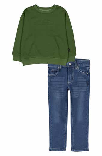 Fleece Sweatshirt & Jeans Set