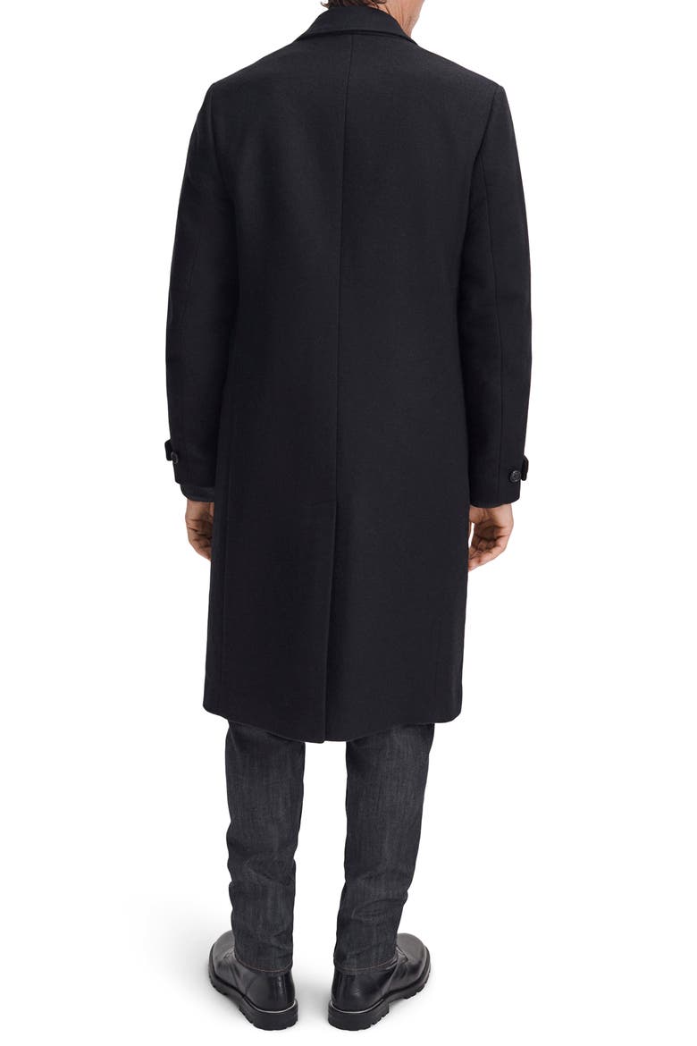 Lombard Double Breasted Wool Blend Coat, Alternate, color, BLACK