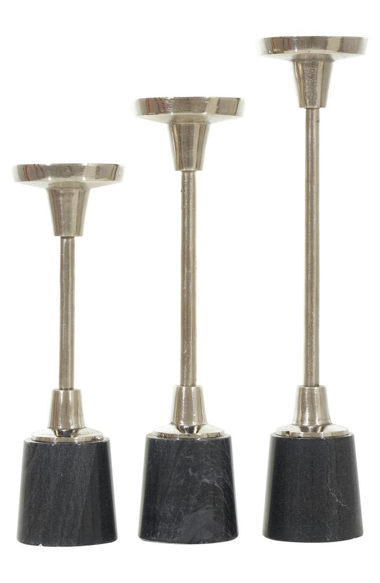 VIVIAN LUNE HOME Set of 3 Modern Candleholders, Alternate, color, 
