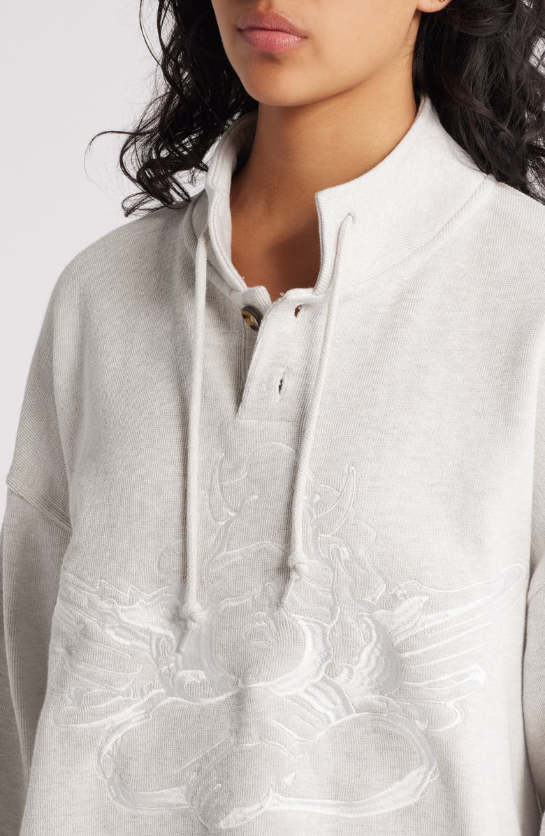 BOYS LIE Athletics Cotton Henley Graphic Sweatshirt, Alternate, color,