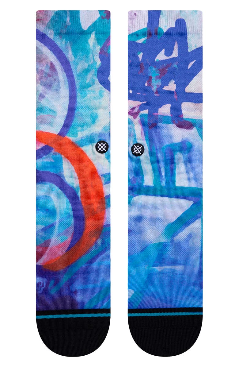 Stance Stash Wall Crew Socks, Main, color, 