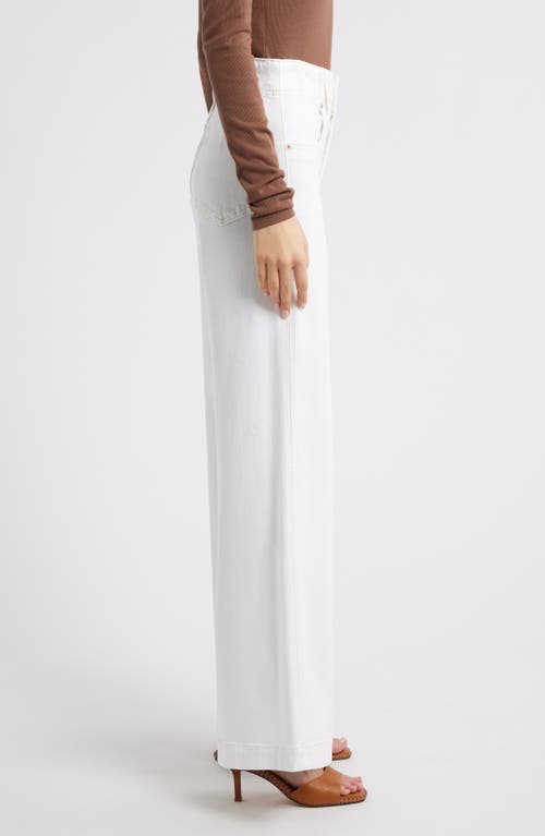 Frame The Seamed Wide Leg Trouser Jeans In Au Natural Clean