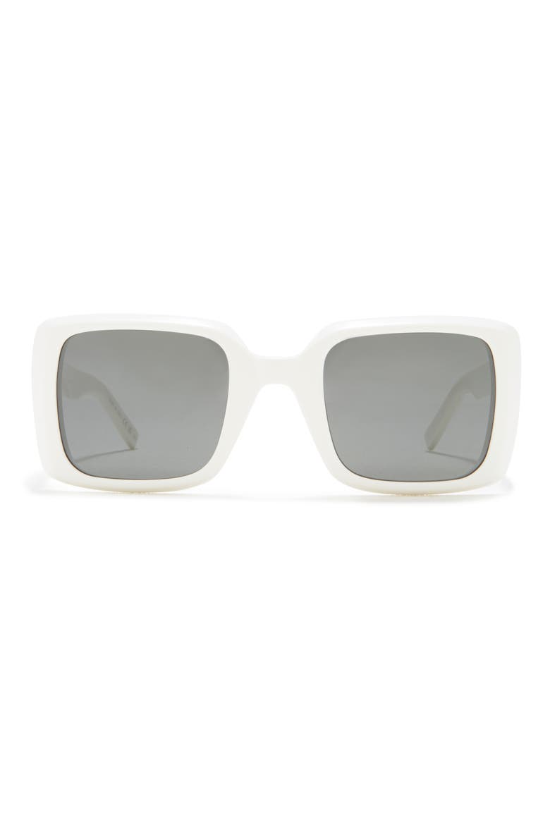 51mm Square Sunglasses, Main, color, IVORY IVORY GREY