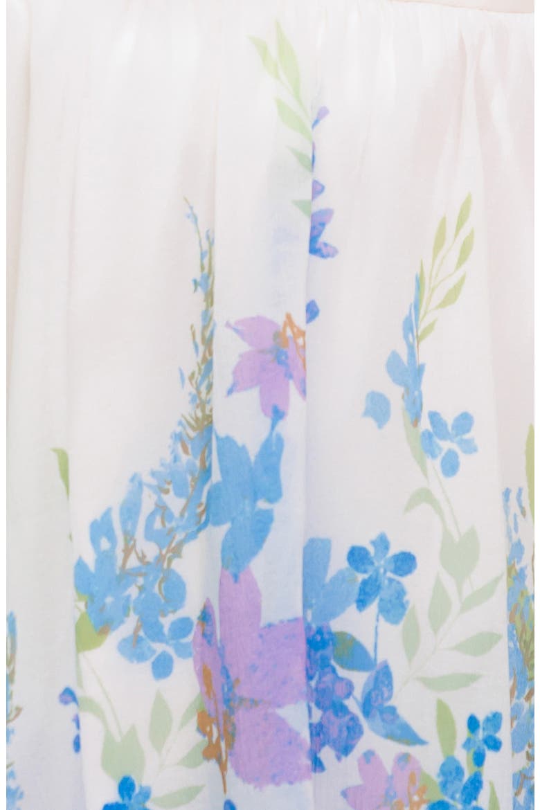 Floral Print Miniskirt, Alternate, color, IVORY