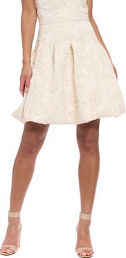 Muse Floral Jacquard Bubble Hem Skirt