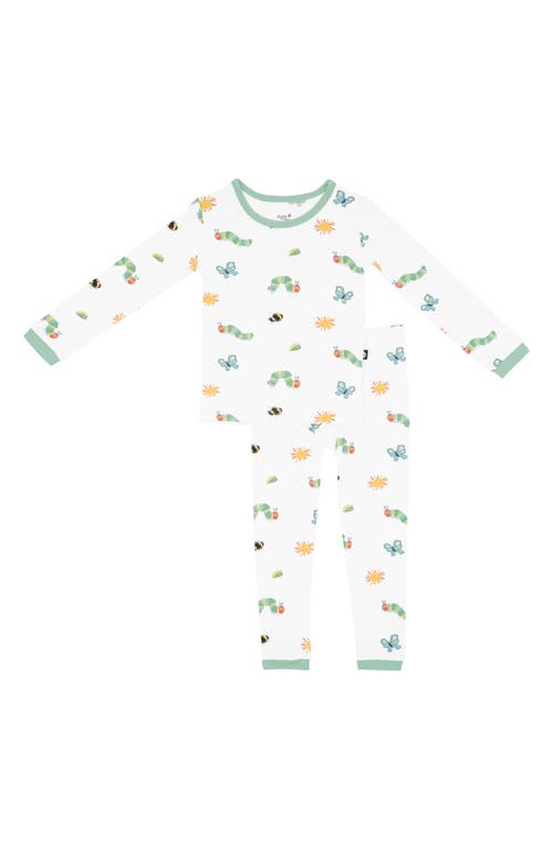 Kyte Baby Kids' Fitted Two-piece Pajamas In White