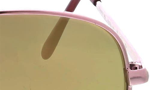 Roxy 58mm Mod Rounded Aviator Sunglasses In Gold