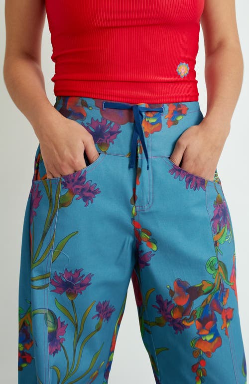 Florencia Davalos Lulu Pant In Blue