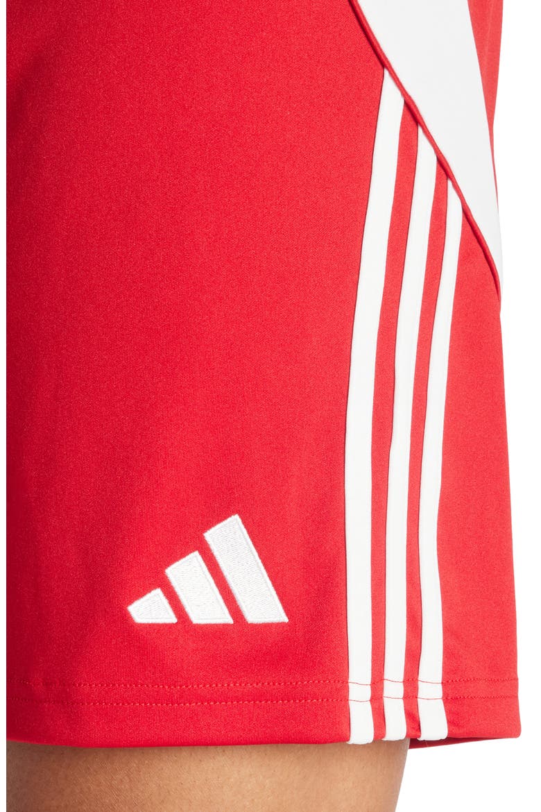Tiro 24 Football Shorts, Alternate, color, TEAM POWER RED/ WHITE