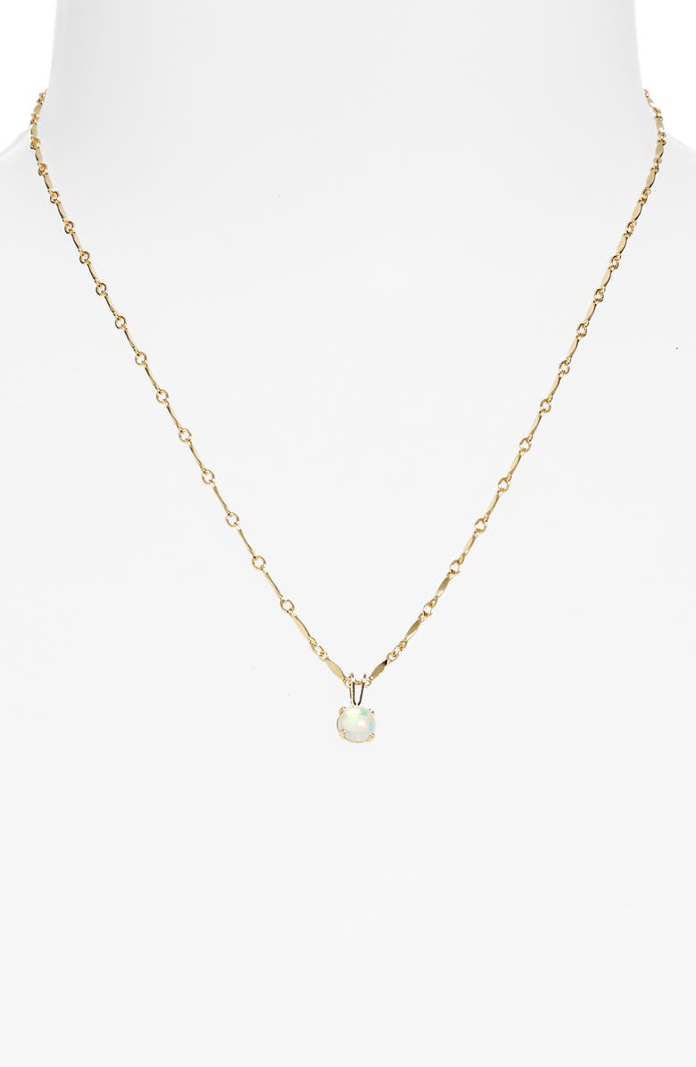 STONE AND STRAND Opal Pendant Necklace, Alternate, color, 