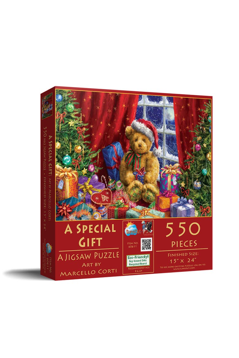 A Special Gift 550 piece Jigsaw Puzzle for Adults, Main, color, Multicolor