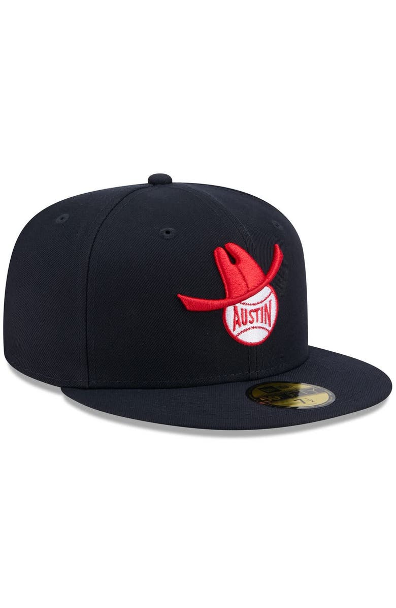 New Era Men's New Era  Navy Round Rock Express Theme Nights 59FIFTY Fitted Hat, Alternate, color, 