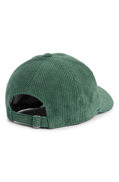 David & Young Corduroy Baseball Cap In Green