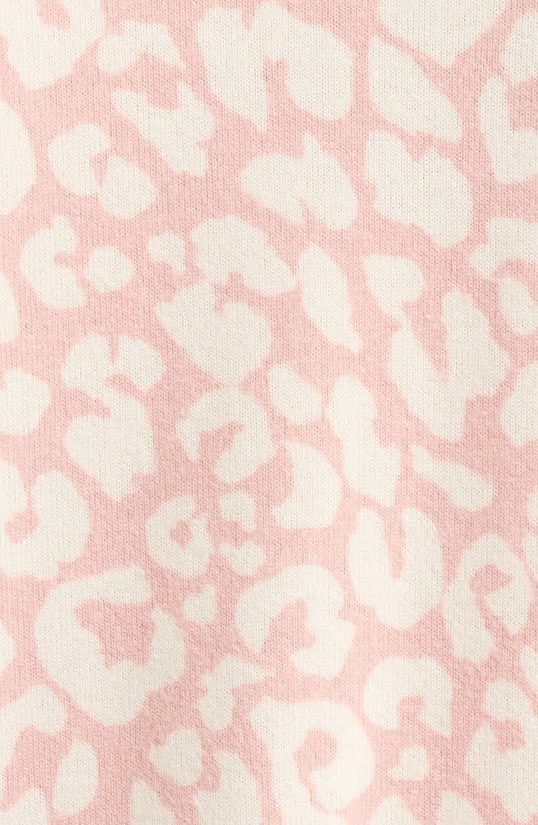 Nordstrom Brushed Hacci Pajamas, Alternate, color, Pink Leopard Spots
