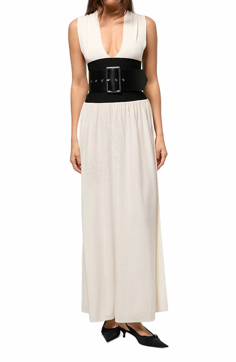 WeWoreWhat Belted Midi Dress, Alternate, color,