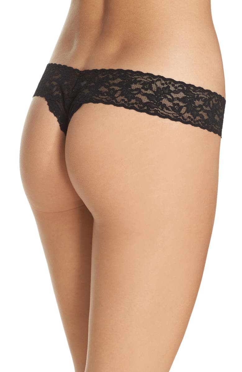 Hanky Panky Bright Rose Petal Thong, Alternate, color, 