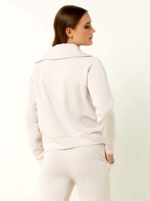 Single Stitch Ultra Soft 1/4 Zip Pullover In White