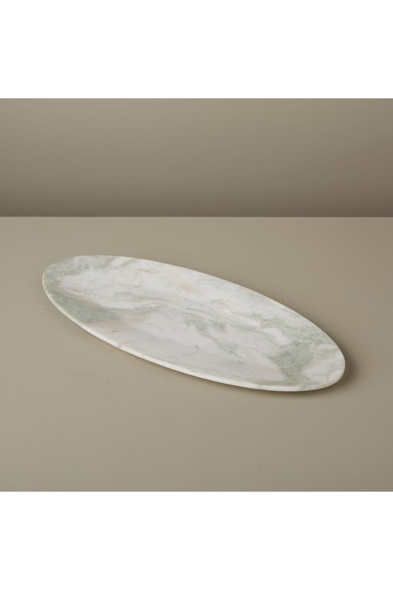 Lady Onyx Oval Platter, Alternate, color, White