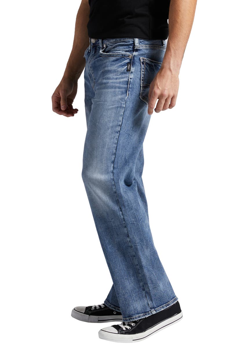Silver Jeans Co. Zac Relaxed Fit Straight Leg Jeans, Alternate, color, Indigo